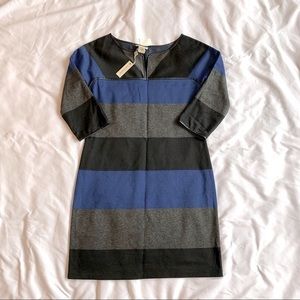 Max Studio Fitted Knit Dress.  Size XS.  Faux Leather Trim.